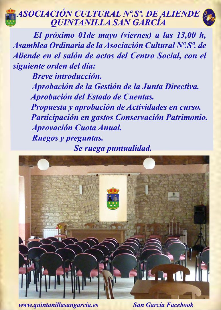 Asamblea Asoc. Cutural Nª.Sª. Aliende