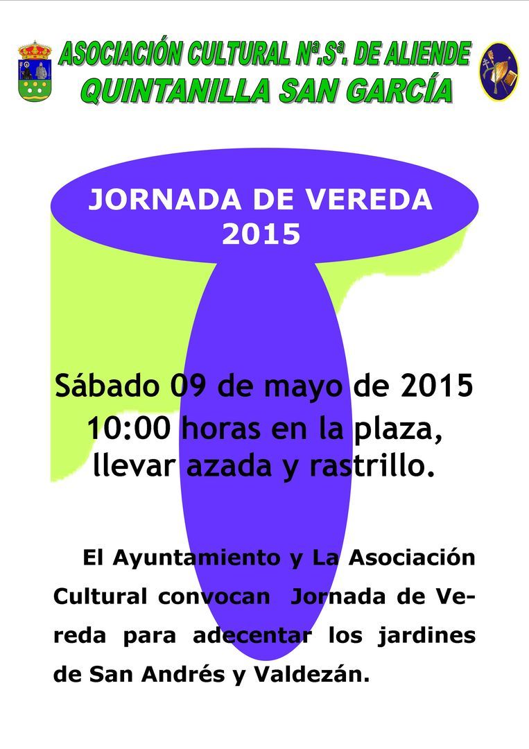 Jornada de Vereda sábado 09 de mayo de 2015