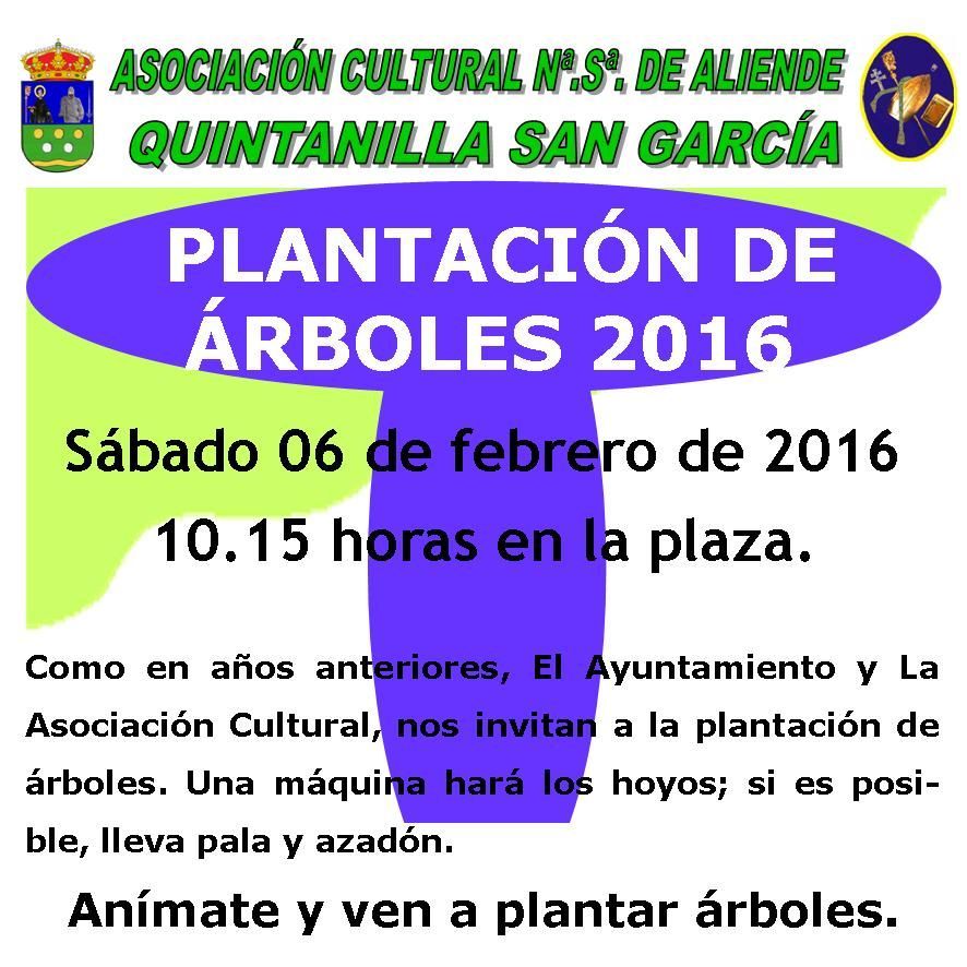 Plantación de árboles 2016