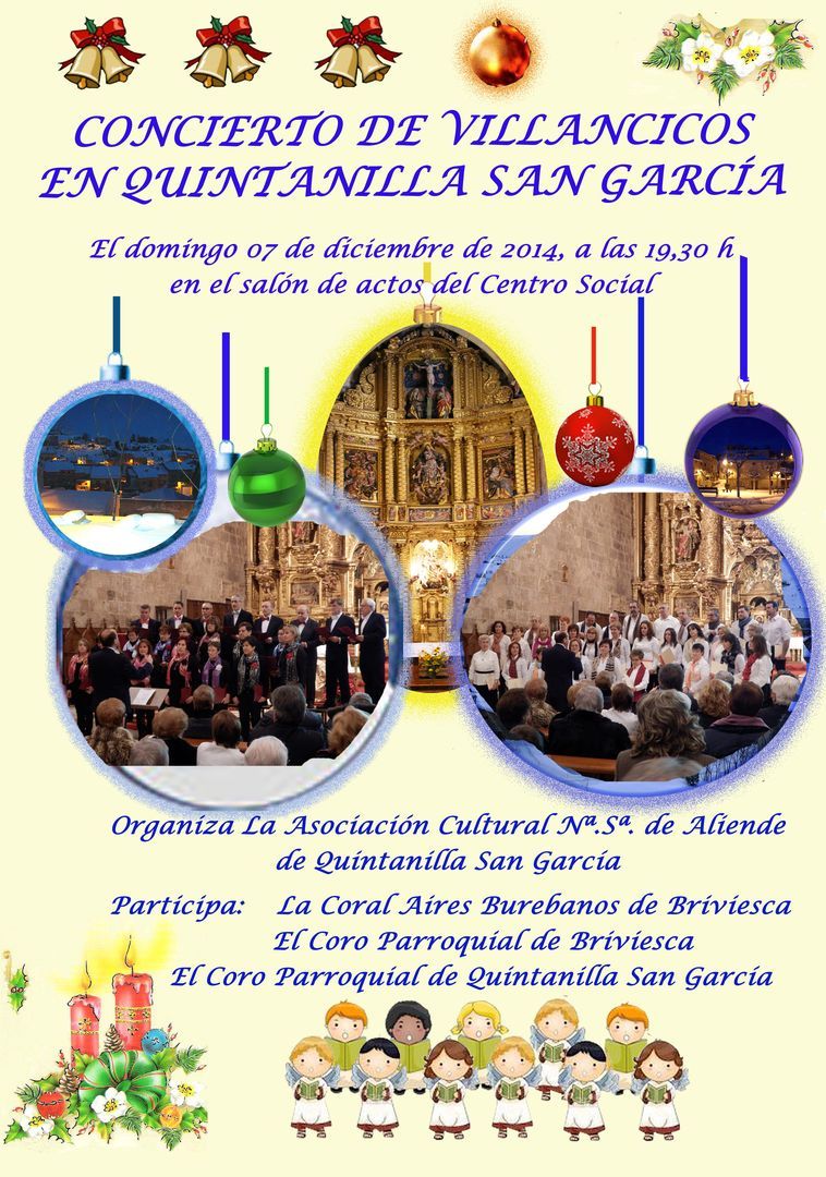 Concierto de villancicos en Quintanilla San García